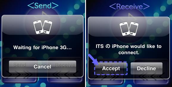 Waiting for iPhone and connect accept